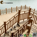 Wood plastic tec outdoor stair rail